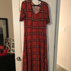 LuLaRoe Ana 2XL Plaid Dress